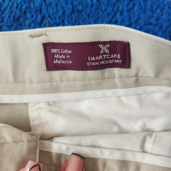 Nordstrom Stain Resistant Chino Style Shorts Khaki/34w - Picture 5 of 8